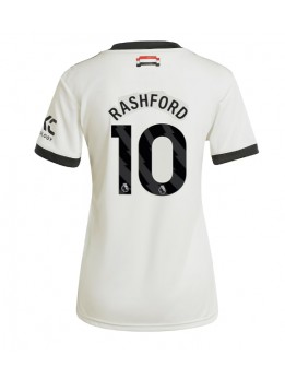 Manchester United Marcus Rashford #10 Zenski Rezervni Dres 2024-25 Kratak Rukavima